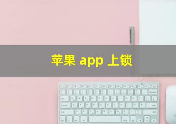 苹果 app 上锁